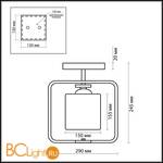 Потолочный светильник Odeon Light Via 2199/1C - Схема