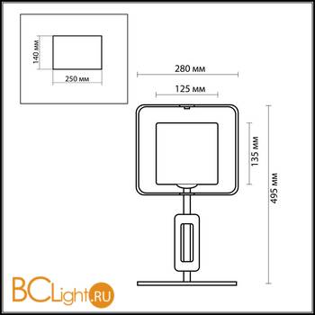 Настольная лампа Odeon Light Via 2199/1T - Схема