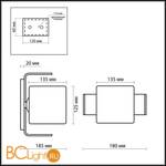 Настенный светильник Odeon Light Via 2199/1W - Схема