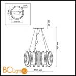 Подвесной светильник Odeon Light Vinca 1983/9 - Схема