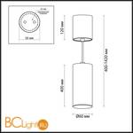 Подвесной светильник Odeon Light Vincere 3829/1C - Схема