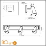 Cпот (точечный светильник) Odeon Light Virsu 1972/3W - Схема