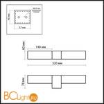 Настенный светильник Odeon Light Want 2137/2W - Схема