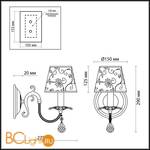 Бра Odeon Light Vita 2930/1W - Схема