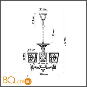 Люстра Odeon Light Vitra 2564/5 - Схема