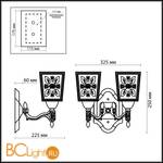 Бра Odeon Light Vitra 2564/2W - Схема