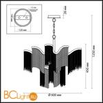 Подвесной светильник Odeon Light Viva 4637/9 - Схема