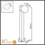 Садово-парковый фонарь Odeon Light VIVA 7124/1G - Фото 1