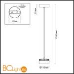 Подвесной светильник Odeon Light Vivace 3818/10L - Схема