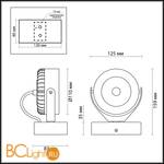 Бра Odeon Light Vivace 3818/10WL - Схема