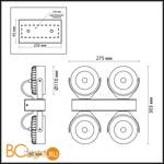 Потолочный светильник Odeon Light Vivace 3818/40CL - Схема