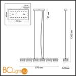 Подвесной светильник Odeon Light Vivace 3818/60L - Схема