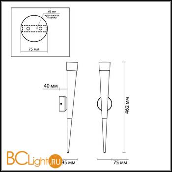 Бра Odeon Light Vivat 3891/7WB - Схема
