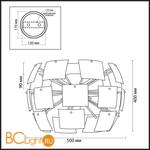 Потолочный светильник Odeon Light Vorm 2655/4C - Схема