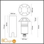 Садово-парковый фонарь Odeon Light WALD new 6662/3GL - Фото 0