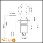 Садово-парковый фонарь Odeon Light WALD new 6662/2GL - Фото 0