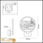 Настенный светильник Odeon Light Wallpic 3842/15WL - Схема