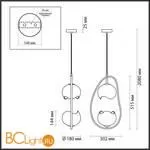 Подвесной светильник Odeon Light Waterlily 4873/2 - Фото 2