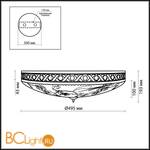 Потолочный светильник Odeon Light Wesli 2547/5 - Схема