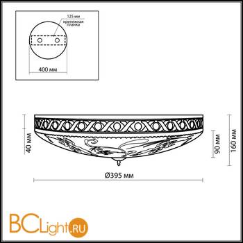 Потолочный светильник Odeon Light Wesli 2547/3 - Схема