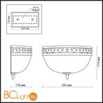 Настенный светильник Odeon Light Wesli 2547/1W - Схема