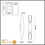 Настенный светильник Odeon Light Whitney 3816/16WL - Схема