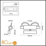 Настенный светильник Odeon Light Wiron 2034/1W - Схема