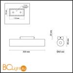 Настенный светильник Odeon Light Woody 3826/8WL - Схема