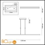 Подвесной светильник Odeon Light Woody 3869/50L - Схема