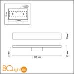 Настенный светильник Odeon Light Woody 3869/8LA - Схема