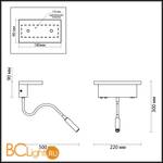 Настенный светильник Odeon Light Woody 3869/8WL - Схема