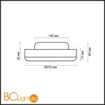 Потолочный светильник Odeon Light Yun 2177/1C - Схема