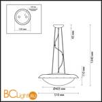 Подвесной светильник Odeon Light Zita 2753/3 - Схема