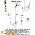 Люстра Omnilux Amelia OML-56703-05 - Фото 8