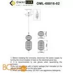 Подвесной светильник Omnilux Cedrello OML-68816-02 - Фото 0
