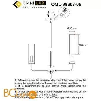 Люстра Omnilux Parrini OML-99607-08 - Фото 9
