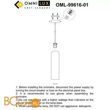 Подвесной светильник Omnilux Parrini OML-99616-01 - Фото 5