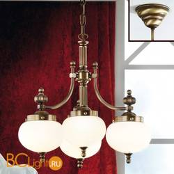 Люстра Orion Leuchten 1320 LU 1320/3+1 Patina/328 opal matt
