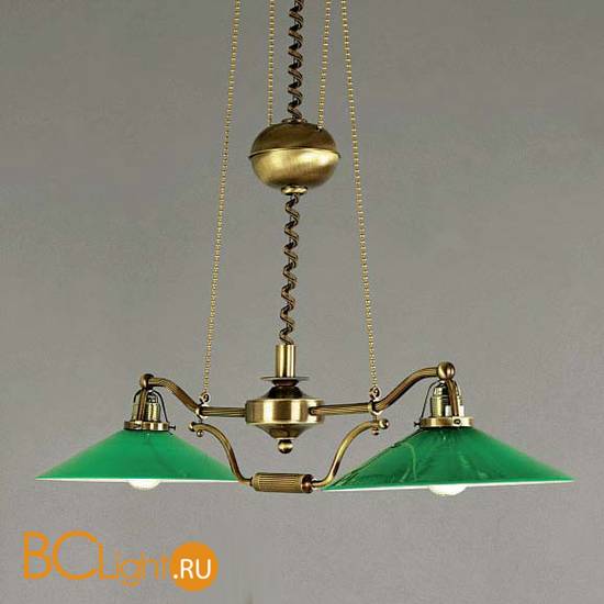 Люстра Orion LU 1411/2 Patina-Zug/365 grun