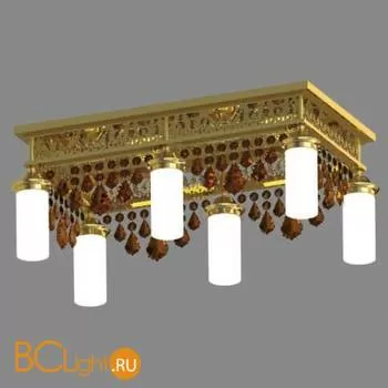 Потолочный светильник Orion Leuchten DLU 1704/6 gold topas