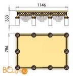 Потолочный светильник Orion Leuchten DLU 1705/10 gold topas - Схема
