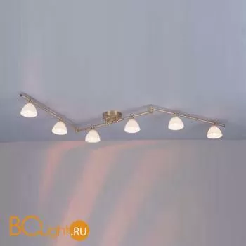 Потолочный светильник Orion Leuchten Str 10-374/6 gold-matt/438 opal