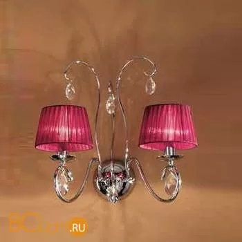 Бра Orion Leuchten WA 2-1093/2 Chrom + 2 Schirm 4461 Bordeaux