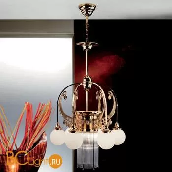 Люстра Orion LU 1660/6+1 gold/Opalkugel