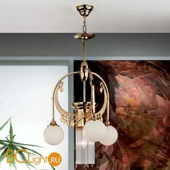 Люстра Orion LU 1660/3+1 gold/Opalkugel