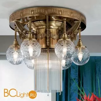 Потолочная люстра Orion DLU 1660/6+1 alt-MS/Schliffkugel