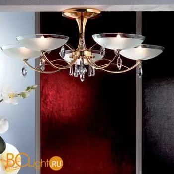 Потолочная люстра Orion DLU 2379/5 gold-matt/klar-matt