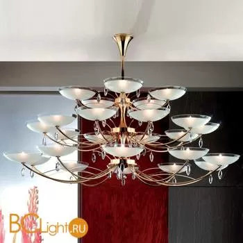 Потолочная люстра Orion LU 2379/10+10+5 gold-matt/klar-matt