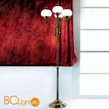 Торшер Orion STL 12-801/3+1 patina/opal-matt