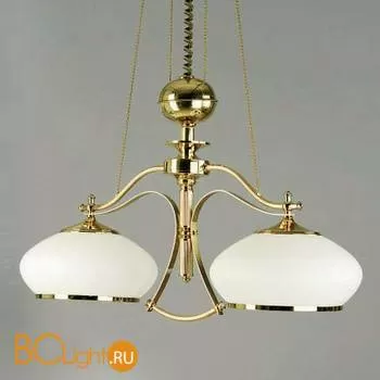 Люстра Orion LU 1462/2 gold/Zug/386 opal-gold